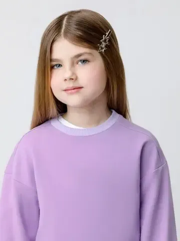 джемпер  для девочки  КП 302666/сиреневый