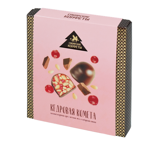Кедровая комета с клюквой / 120 г / ТМ Сибирские конфеты