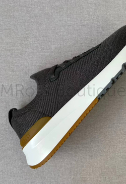 Мужские кроссовки Brunello Cucinelli темно-серого цвета