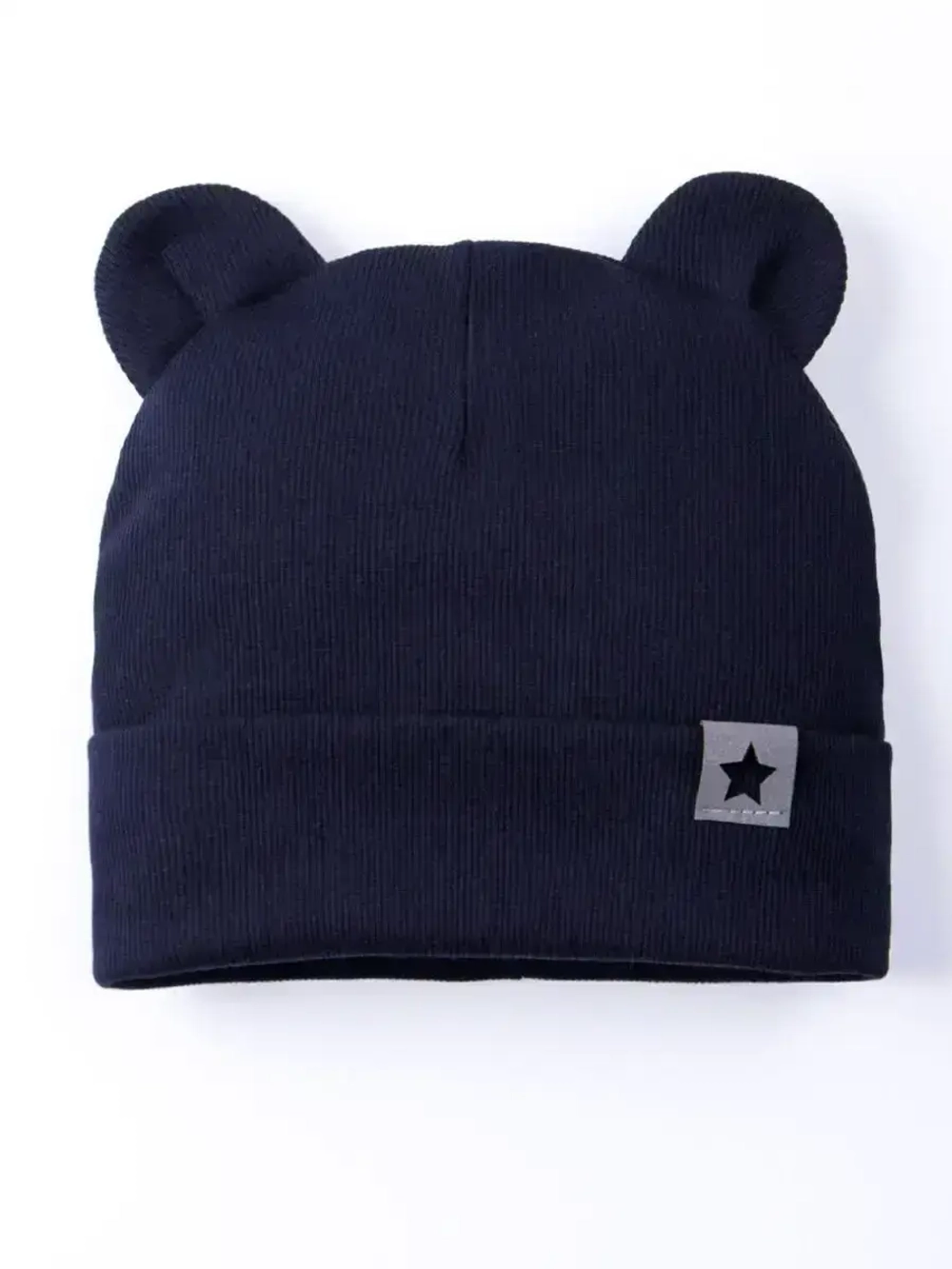 Шапка детская с ушками на осень