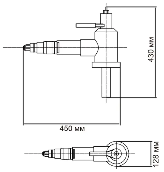 Ручная машина для снятия фаски с труб ТВР-120 с электроприводом