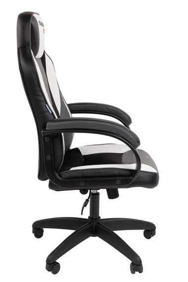 Офисное кресло Chairman Game 17 Россия экокожа черный/серый/белый