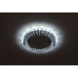 Светильник встраиваемый cо светодиодной подсветкой ЭРА DK LD20 SL/WH под лампу GX53 прозрачный/белый