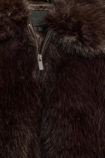 Короткое искусственное меховое пальто - ZARA