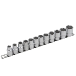 Набор головок 12пр. 1/2''6гр.(10-19,22,24мм), на планке RockForce##Rock FORCE RF-4121-5