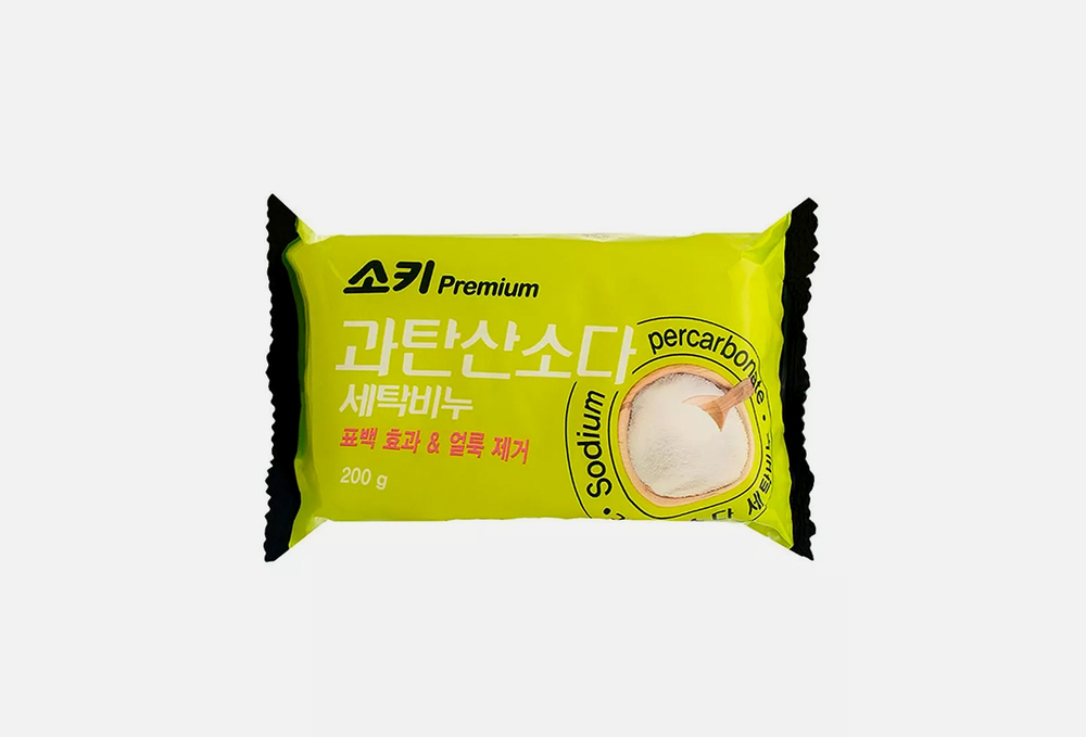 MUKUNGHWA Премиальное отбеливающее и пятновыводящее хозяйственное мыло "Premium Sodium Percarbonat" (200 г)