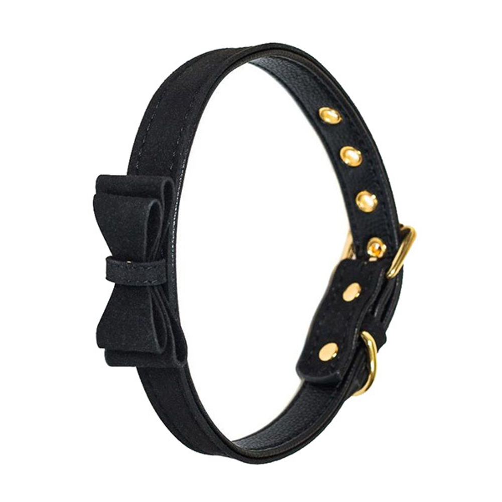 Черный ошейник с бабочкой Lola Games Decadence 1089-01lola