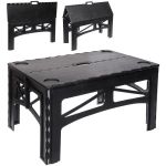 Стол кемпинговый складной PL-T508R, 74*49*38 см, до 100 кг, черный