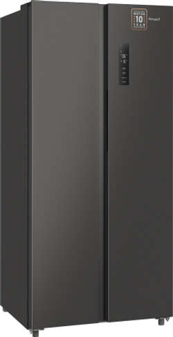 Холодильник Weissgauff WSBS 500 Inverter NoFrost Dark Grey