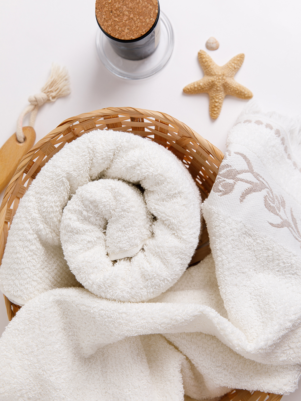 Полотенце махровое, г/к, жак., "Венеция" 50х85, арт. AVEN50-85, цвет: 2708201-Кремовый,