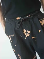 Купить Брюки Sashina Bleach Tie-Dye черные Брюки Sashina Bleach Tie-Dye черные