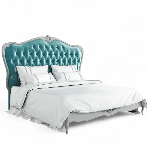 Кровать с мягким изголовьем 180*200