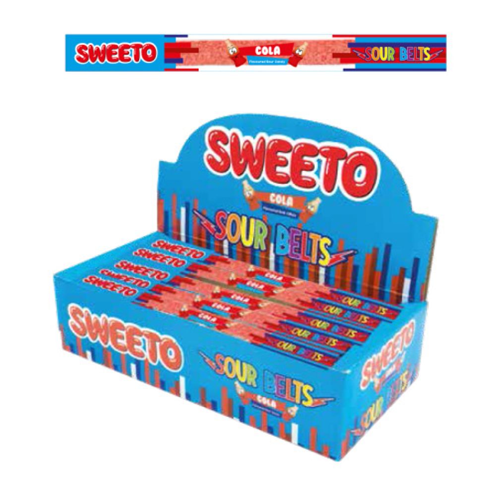Мармелад Sweeto Sour Belt Кола Кислая лента 8г
