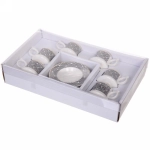 Кофейный набор 12 предметов «Галилео» (6 кружек 100мл+6блюдец), квадраты