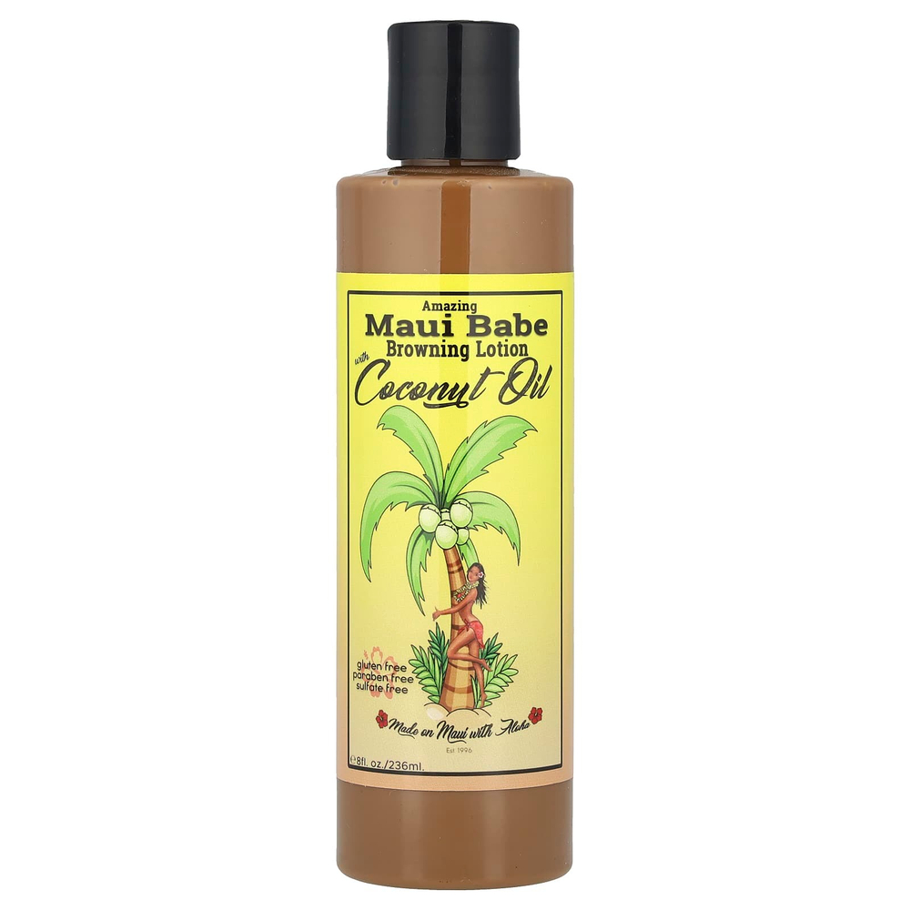 Maui Babe, Amazing Browning Lotion, лосьон для загара с кокосовым маслом, 236 мл (8 жидк. унций)
