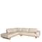 Угловой диван с левым шезлонгом 6204/5603-L-T541011 из песочной кожи