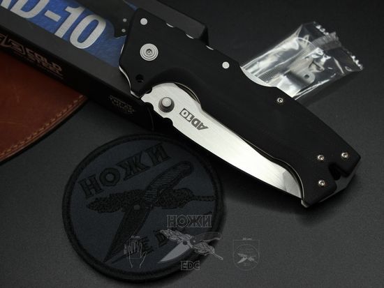 Складной нож Cold Steel 28DE AD-10 Tanto c клинком из стали CPM-S35VN, рукоять G10