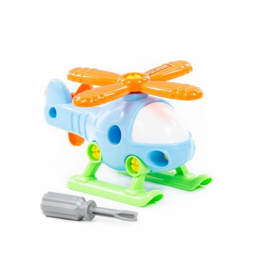 Конструктор-транспорт Вертолёт (16 элементов) (в сеточке)