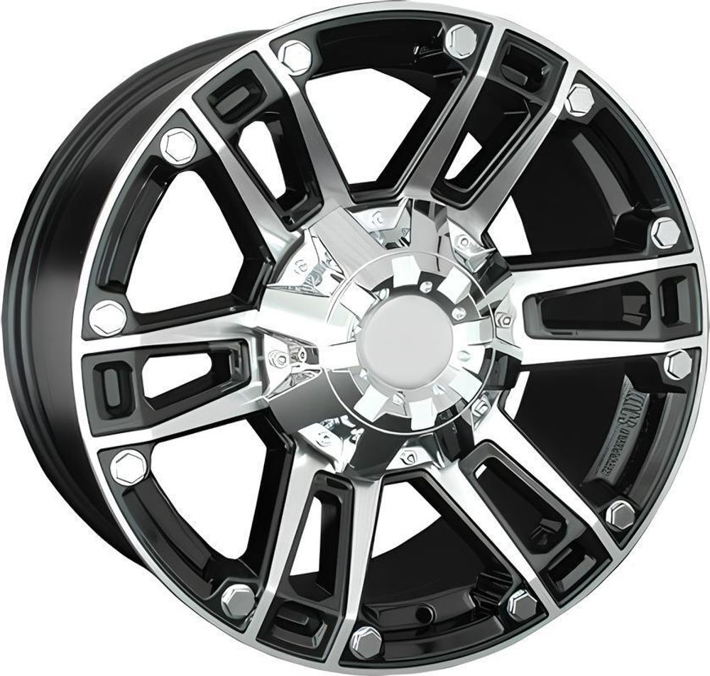 LS Wheels LS558 8x17 6x139.7 ET 36 Dia 100.1 (BKF)