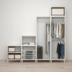 Платяной шкаф - PLATSA/FONNES/IKEA/ ПЛАТСА/ФОННЕС ИКЕА,300x57x241 см, белый