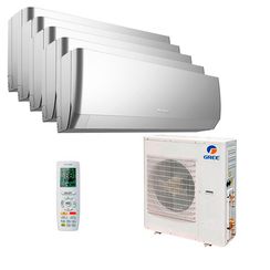 Мультисплит система на 5 комнат Gree GWH09AGCXB-K6DNA4F/I (silver) x 5 / GWHD(42)NK6OO(LCLH)