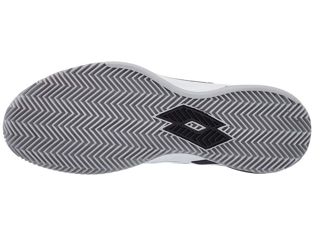 Мужские кроссовки теннисные Lotto Mirage 100 Clay - all white/all black