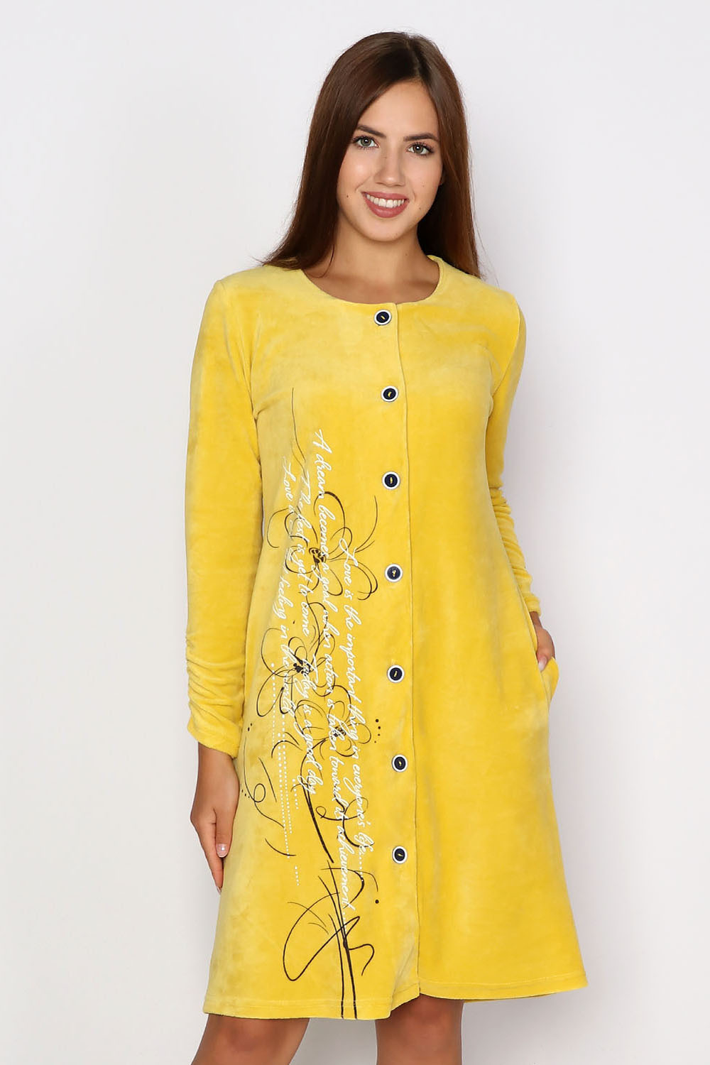 Халат "АЗАЛИЯ" модель Х 134 велюр