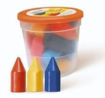 Мелки восковые 15цв. в стакане (Луч)