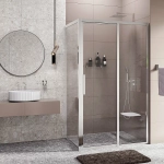 Душевой уголок WasserKRAFT Lopau 32S07R 120х90 стекло прозрачное/профиль серебристый