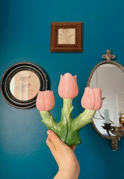 Подсвечник floret для трех свечей из коллекции blossom, 20 см