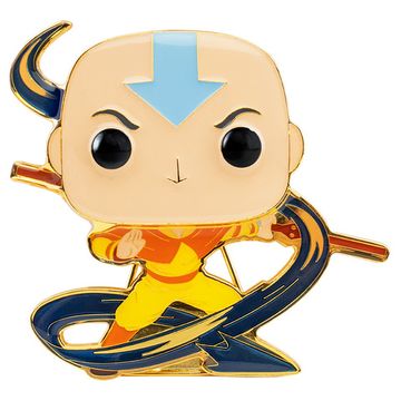 Значок Funko POP! Pin Avatar The Last Airbender Aang w/Chase Large Enamel Pin AVAPP0006