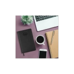 Ежедневник А-5 2026 BRAUBERG Favorite, под кожу, черный, 117037