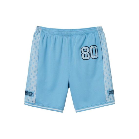 Supreme SS18 Monogram Short Columbia Blue