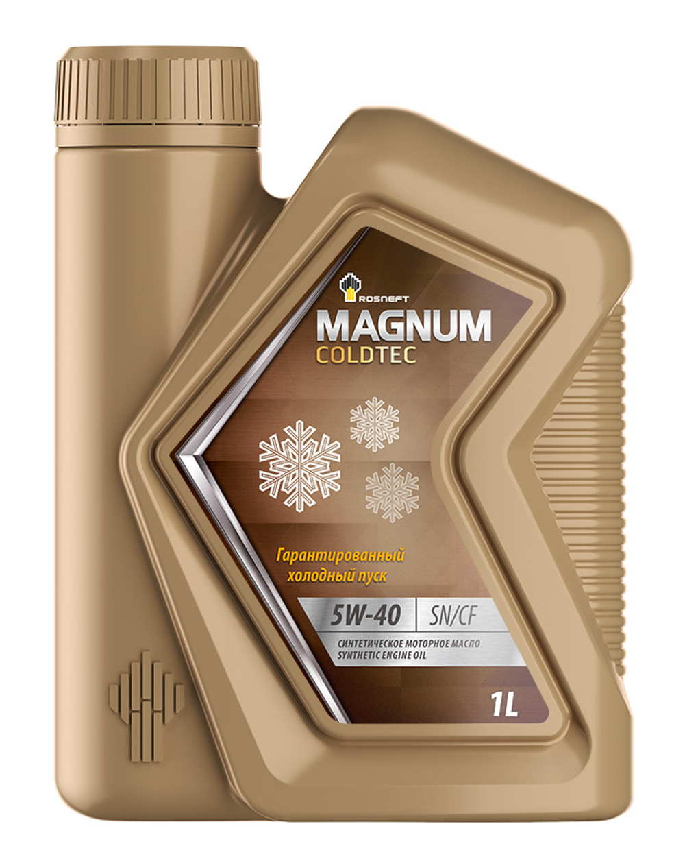 Моторное масло Rosneft Magnum Coldtec 5W-40, SN/CF, синтетическое, 1 л
