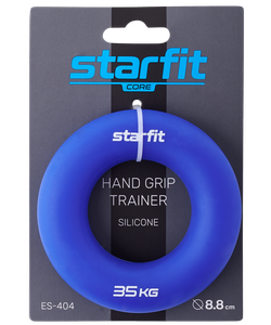 Эспандер кистевой ES-404 Кольцо, 35 кг, силикагель, темно-синий