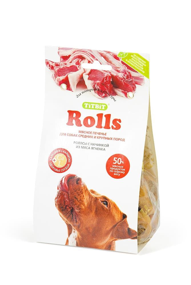 Печенье Rolls с начинкой из мяса ягненка (200г) Печенье Rolls с начинкой из мяса ягненка (200г)