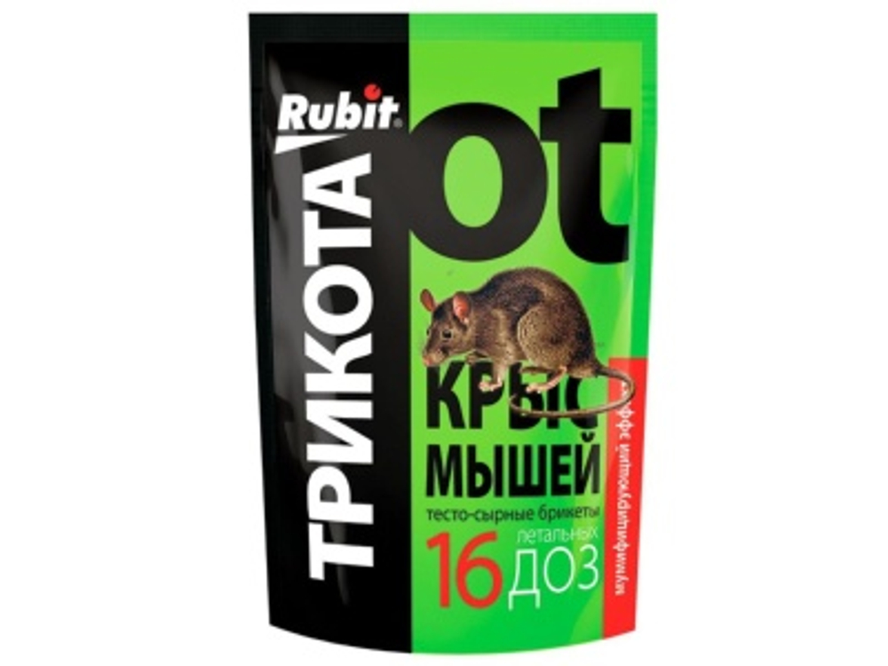 Тесто-брикет РУБИТ ТриКота 150г 16 доз тесто-сырный мумифицир (50шт/кор)