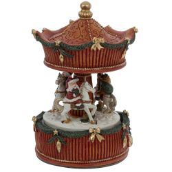 GAEM Фигурка декоративная с муз и движ "Карусель", L12 W12 H17 см