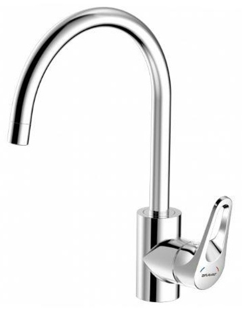 F748162C-2 BRAVAT DROP-D Смеситель для кухни с высоким P-изливом (к/к 4)