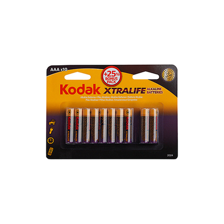 Батарейки Kodak LR03-8+2BL XTRALIFE Alkaline [K3A-8+2]