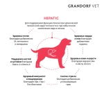 Сухой корм GRANDORF VETERINARY DIET Dog HEPATIC Полнорационный диетический корм для собак, для поддержания функций печени при ХПН 1кг