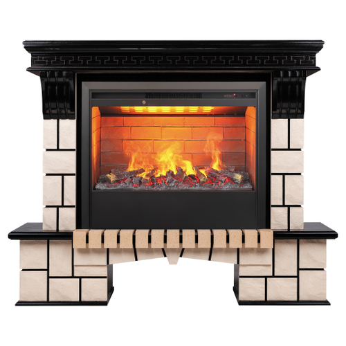 Каминокомплект Real Flame Stone 26 AO с очагом 3D Helios 26