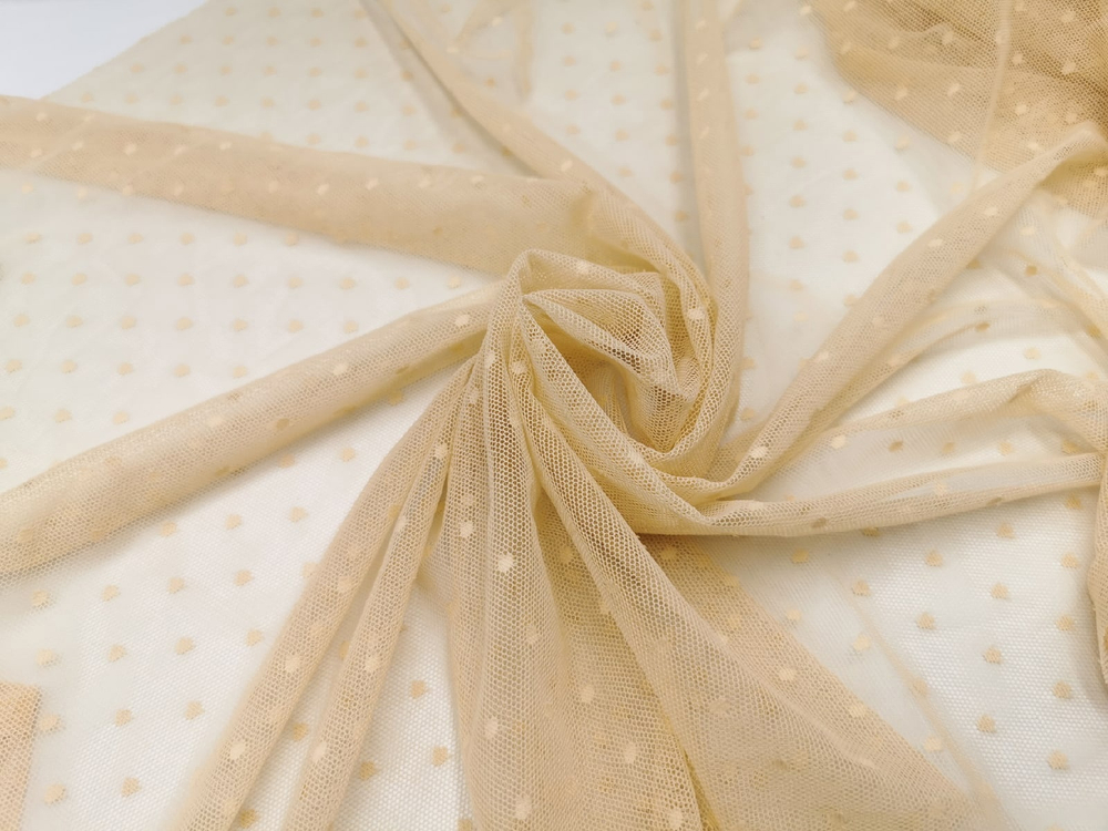 Эластичная сетка мушки, 3мм, бежевая, (Арт: ESM-126)