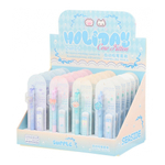 Карандаш автоматический, чернографитный, JIANDAN, с запасными грифелями, 4 цвета корпуса с лапками и бантиками, 24 шт