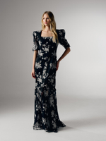 Платье с цветами Cipriani, черный