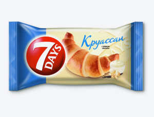 КРУАССАН 7 DAYS C КРЕМОМ СО ВКУСОМ ВАНИЛЬ 65ГР