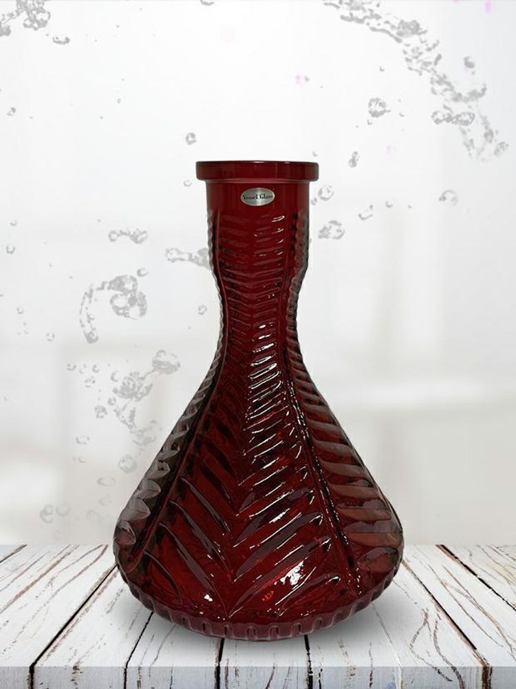 Vase VG Tree Crystal red