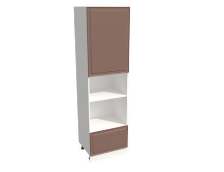 Кухня Модуль ШП 606М Графит / Пудрово-розовый