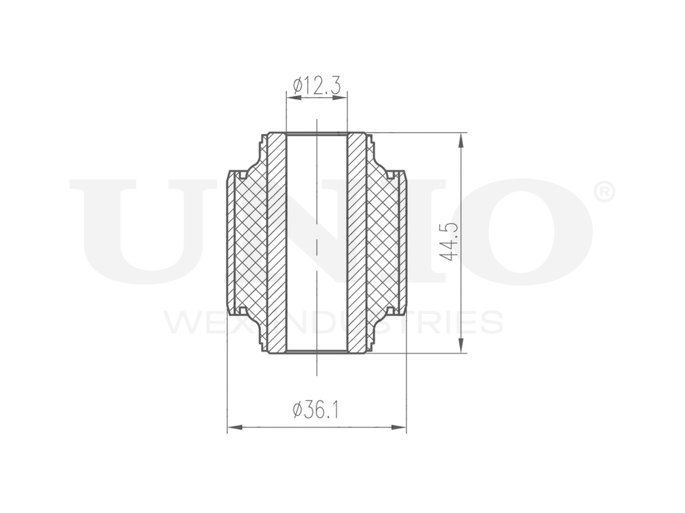 Сайлентблок верхний задней цапфы UNIO RMP-20326