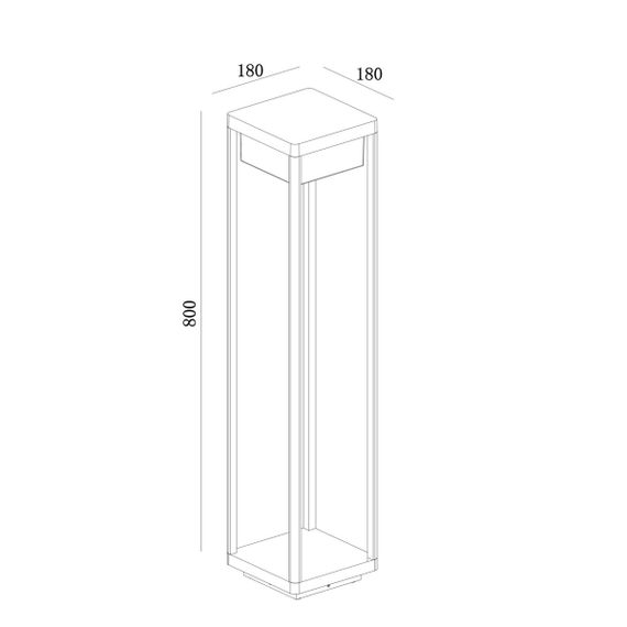 Ландшафтный светодиодный светильник Maytoni Baker Street O021FL-L10B3K